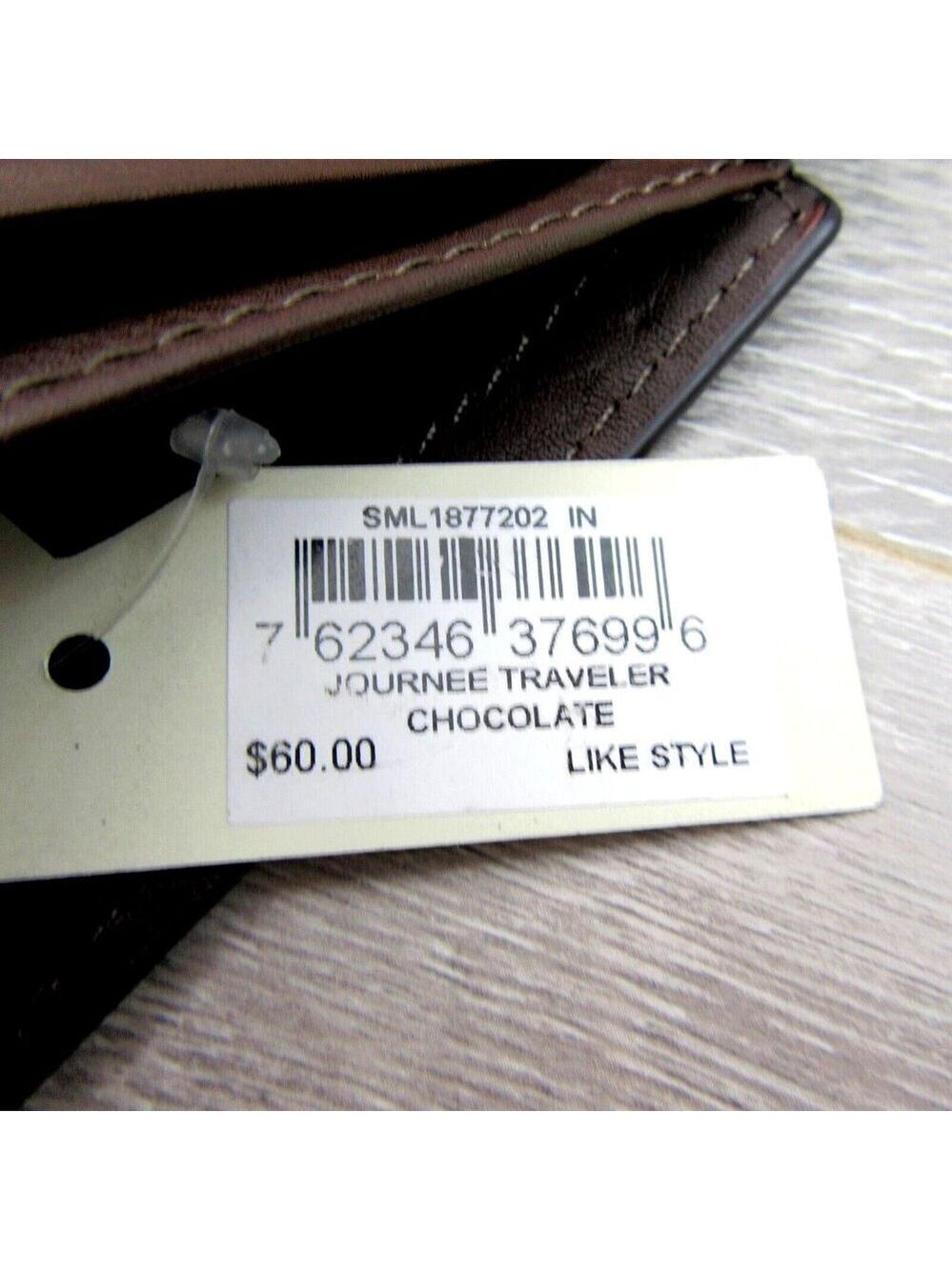 Fossil Journee Traveler Men's Brown Leather Wallet NEW - Picture 13 of 15